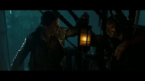 Уилл отправляется за ключом. Уилл Тёрнер сражается с командой Летучего Голландца.