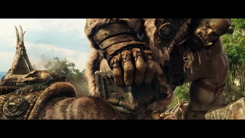 Оргрим вырывает клык у Дуротана. HD