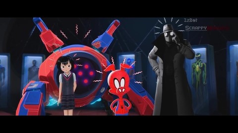 История Человека Паука Нуар / Пени Паркер / История Свина Паука. Человек-паук: Через вселенные. 2018