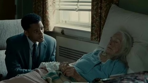 "Семь жизней",трогательный момент с бабушкой (Seven Pounds)