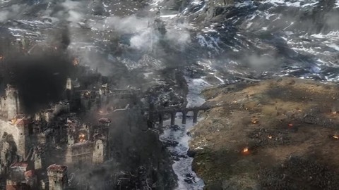 Бард просит детей укрыться в ратуше. Альфрид. HD