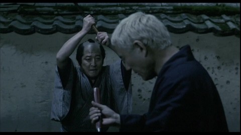 Хикотзу попытался зарубить слепца мечом