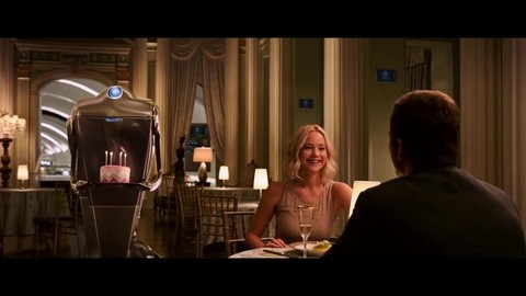 Аврора Узнаёт что её разбудил Джим ... отрывок (Пассажиры/Passengers)2016