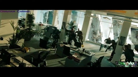 Червь Дриллер Поедает Небоскреб ... отрывок из (Трансформеры 3: Тёмная Сторона Луны) 2011