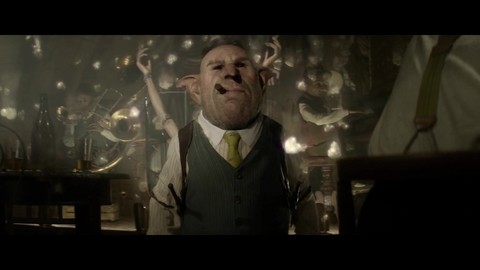 Ньют и его помощники пришли в бар за информацией к гоблину-бандиту