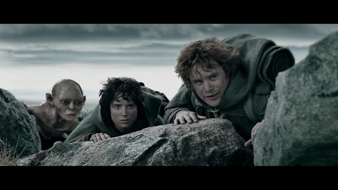 Фродо и Сэм у ворот Мордора.