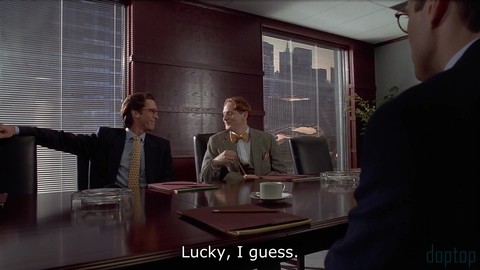 Пижоны хвастаются визитками.Американский психопат American Psycho (2000) ENG.SUB