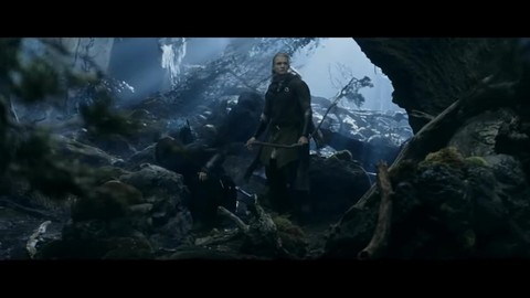 Арагорн, Леголас и Гимли встречают Гэндальфа. Властелин колец: Две крепости.