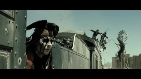 Сцена с поездом (Часть 1): Одинокий рейнджер (2013) Момент из фильма