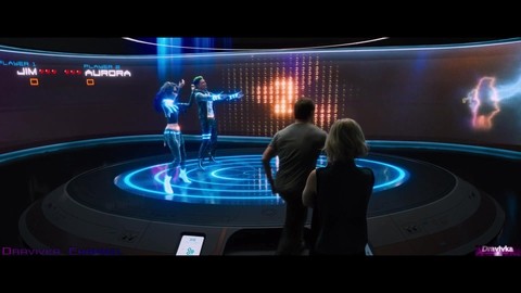 Аврора и Джим Развлекаются ... отрывок из фильма (Пассажиры/Passengers)2016