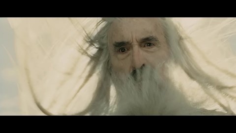 Грима Гнилоуст убивает Сарумана.