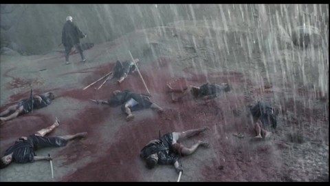 Затойчи сражается под дождем