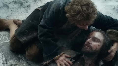 Торин прощается с Бильбо.