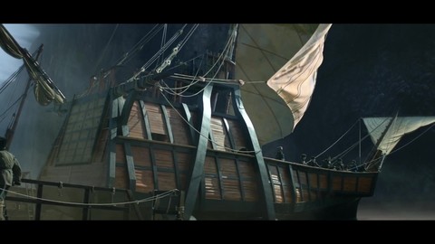 Заклинательница солнца пересекает каньон на шлюпке